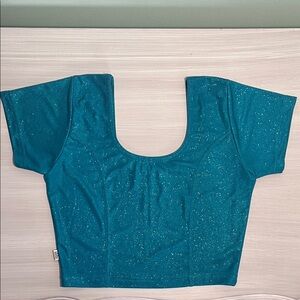 Teal Glitter Women's Top